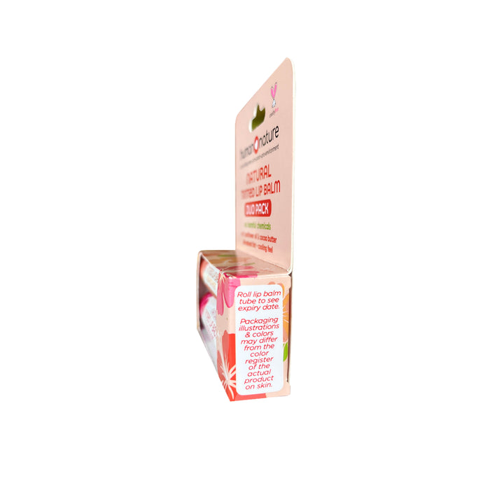 Human Nature Lip Balm Duo Pack 4g - Flame Tree and Rosewood