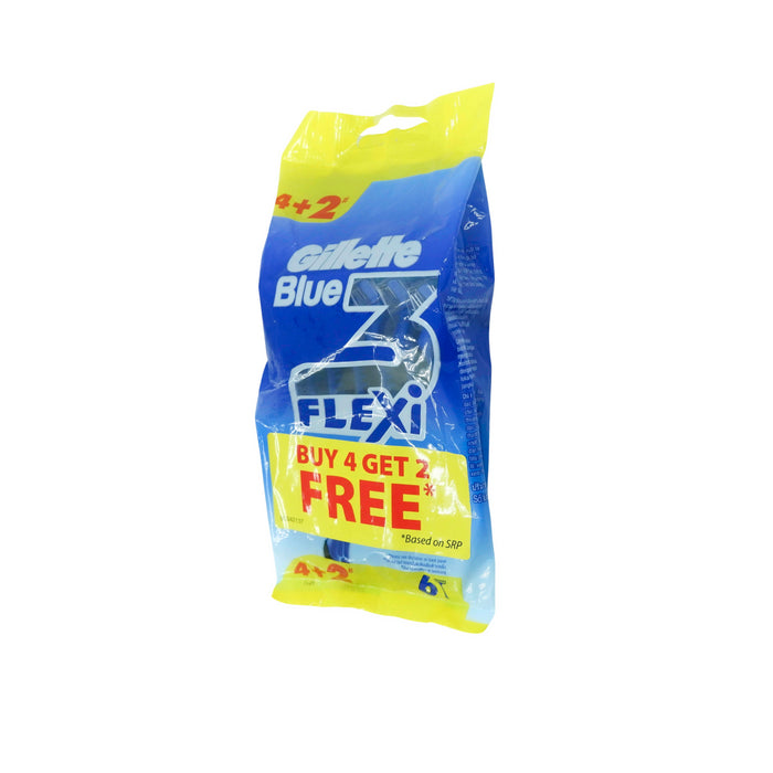 Gillette Blue III Flexi Disposable Razor 4+2 Pack