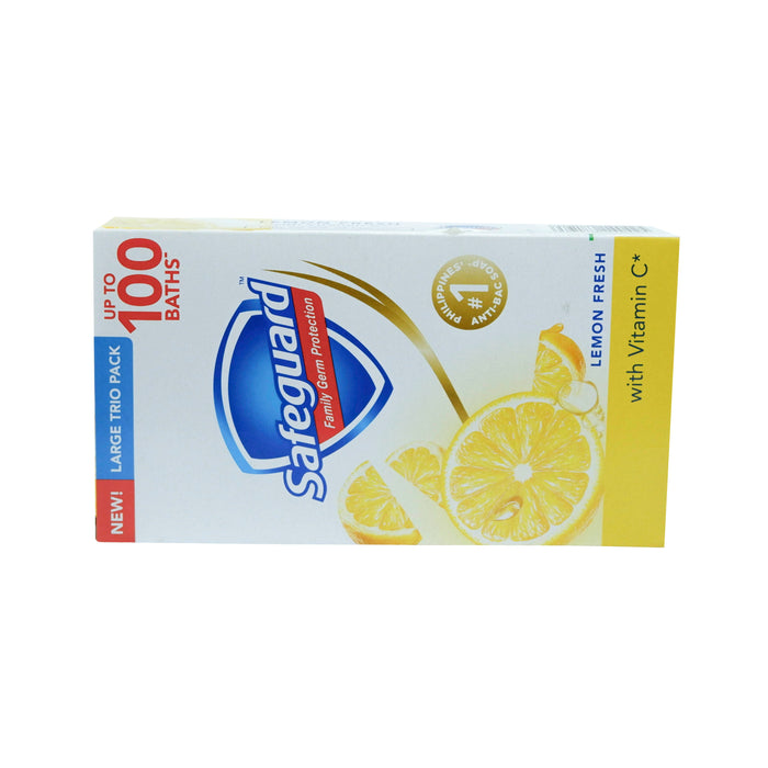 Buy Safeguard Lemon Fresh Bar Soap 125g x 3 and Get Free Lemon Fresh Bar Soap 60g Sachet