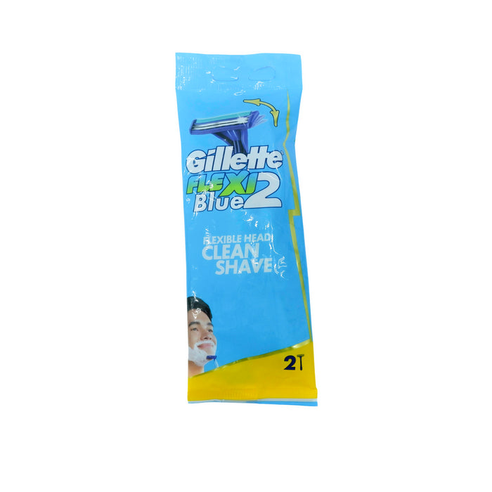 Gillette 2piece Blue II Flexi Disposable Razor Pack