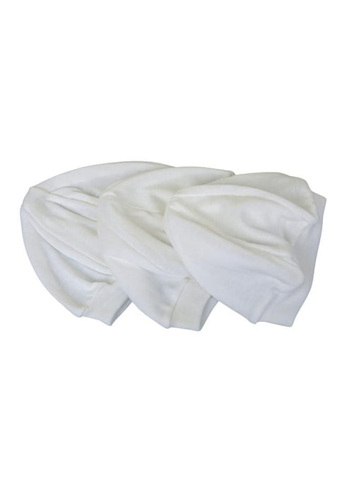 Landmark Bonnet 3 in 1 Tetron Cotton White
