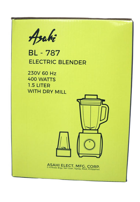 Asahi Electric Glass Jar Blender 1.5L