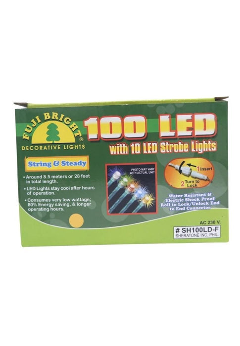 Landmark Led-F 100 Led With 10 Led Strobe Lights Steady Green Wire
