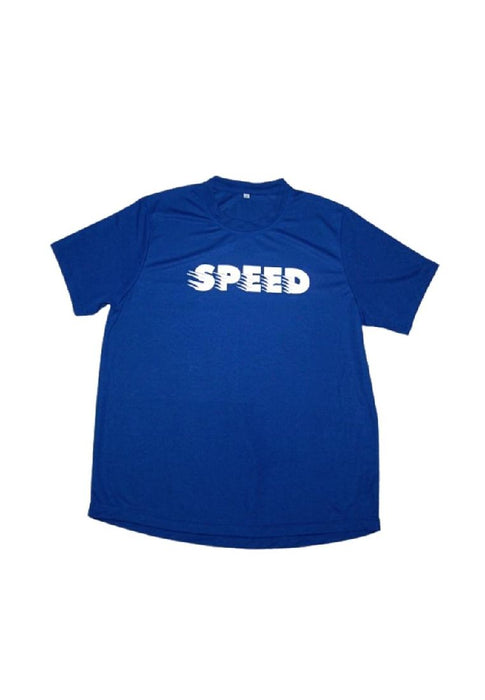 Landmark Short Sleeves Tshirt Round Neck Dri-fit With Speed Reflective- Royal Blue