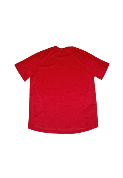 Landmark Short Sleeves Tshirt Round Neck Dri-fit With Run Faster Reflective- Red