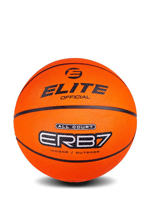 Elite All-Court Orange Rubber Basketball Official