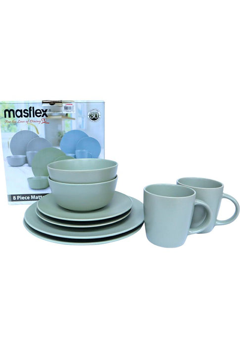 Masflex 8 Piece Matte Stoneware Dinner Set