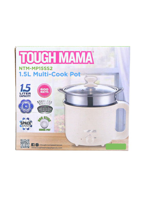 1.5L Multi-Cook Pot with Steamer - Tough Mama Appliances