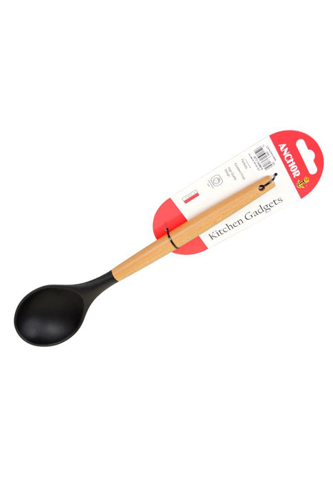 Landmark Anchor Silicone Cooking Spoon With Wooden Handle