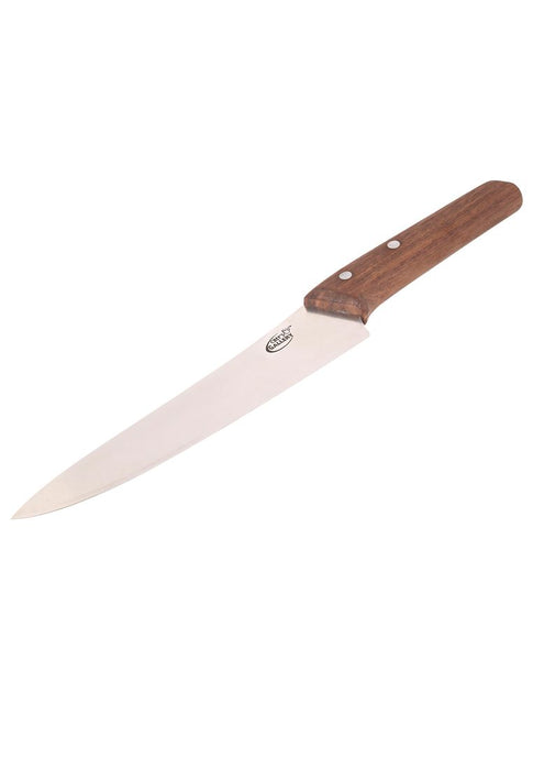 Chef's Gallery Stainless Chef Knife 8" with Solid Walnut Wooden Handle