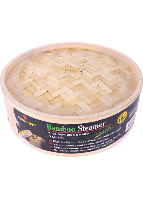 Eurochef Bamboo Steamer 30cm with 1 Bottom and Lid