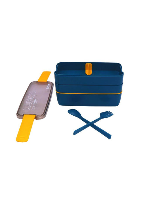 Landmark 3-Layer Lunch Box with Fork and Spoon