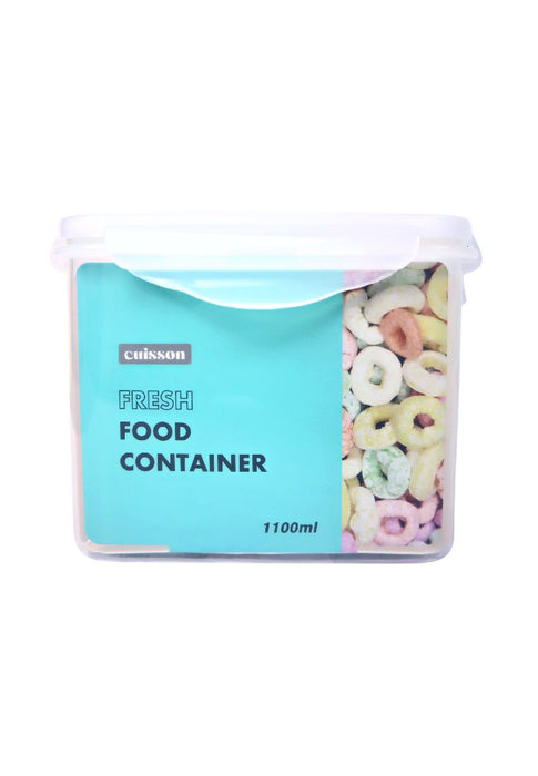Cuisson Flat Rectangular Airtight Food Container 1.1L