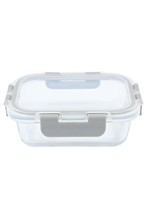 Cuisson Rectangle Glass Food Container with Lid - Gray