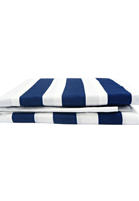 Home Choice Premium Microfiber Portside Stripe Collection Fitted Bedsheet with 2piece Pillow Case