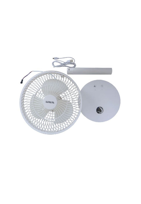 Tough Mama 7″ Rechargeable Desk Fan 
with LED Light