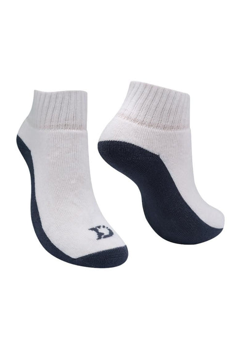 Darlington Children 3 Pairs Sports Socks Colored Sole With Knit in New Darlington Logo - Black/Steel Gray/Navy Blue (2-4)