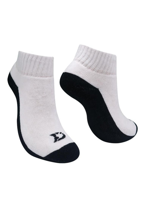 Darlington Children 3 Pairs Sports Socks Colored Sole With Knit in New Darlington Logo - Black/Steel Gray/Navy Blue (2-4)