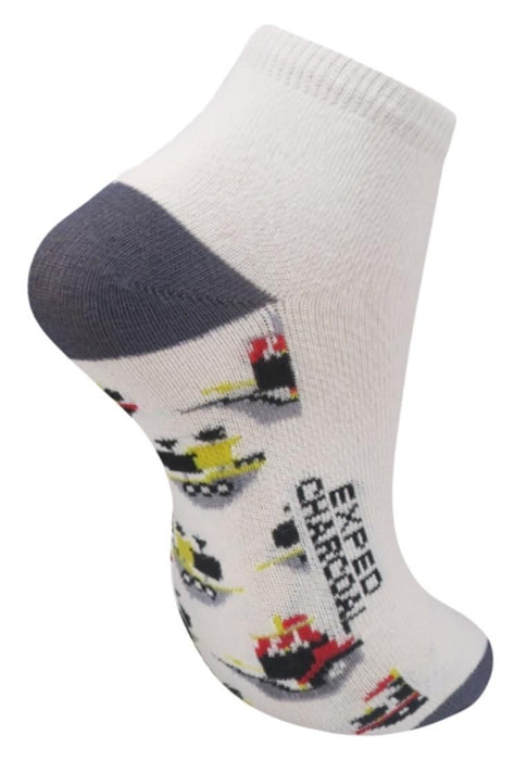 Darlington Children 3 Pairs Casual Socks Design on Sole The Pirates (7-10)