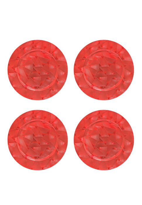 Masflex 4 Piece Renaissance Red Charger Plate