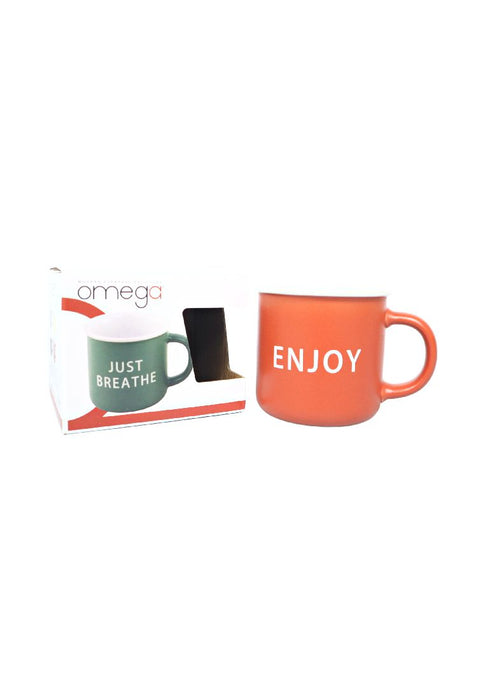 Omega Stoneware Mug 12oz in a Gift Box