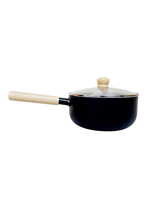Slique Minimal Collection Ceramic Sauce Pan - Black