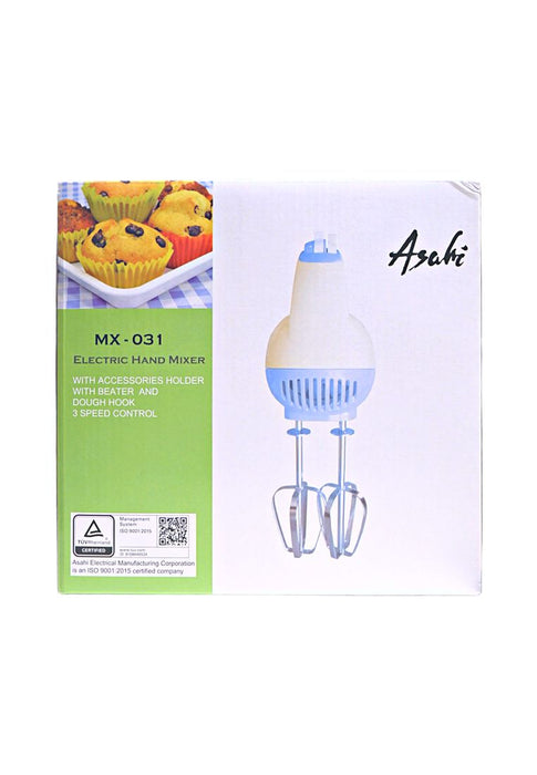 Asahi Electric Hand Mixer with Accessories Holder