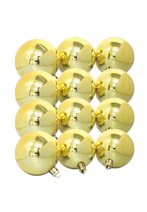 Landmark All Shiny Christmas Ball 6cm In Flower Shape Tube