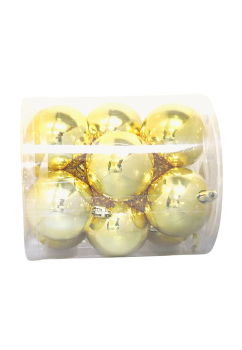 Landmark All Shiny Christmas Ball 6cm In Flower Shape Tube