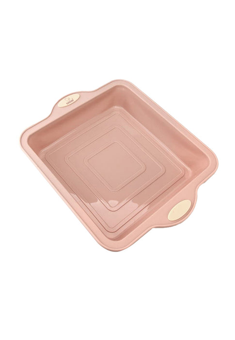 Eurochef Silicone Square Pan with Steel Frame Insert 22 x 4.5 x 22cm
