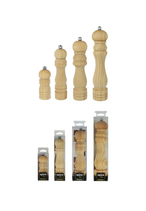 Metaltex Lacquerre Rubberwood Mill 21cm in Acetate Box 5.5 x 22 x 5cm