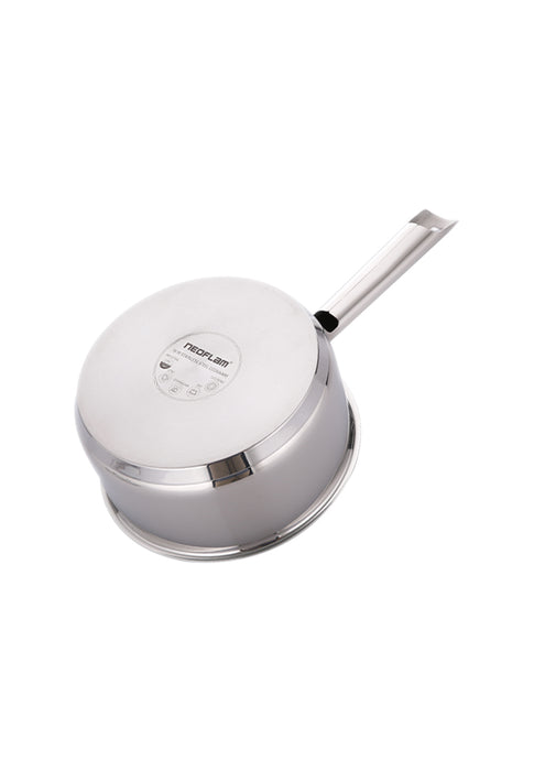 Neoflam Stainless Steel Sauce Pan with Glass Lid
