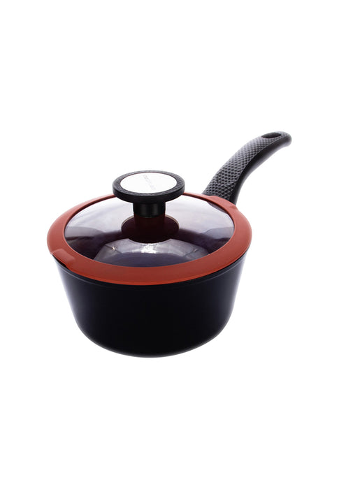 De Chef Forged Sauce Pan with Silicone Glass Lid