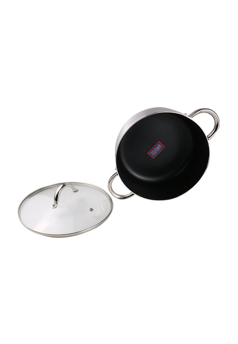 Chef Gallery Stainless Steel Casserole with Glass Lid