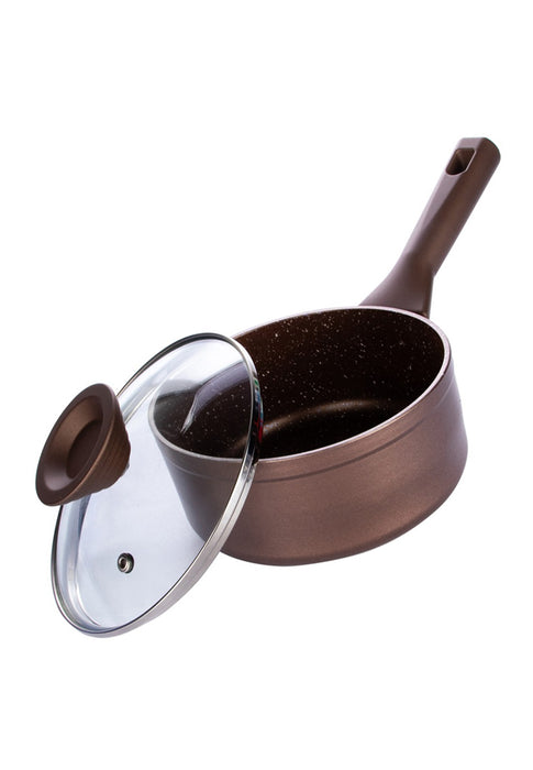 3-Layer Elegance Induction Saucepan with Glass Lid