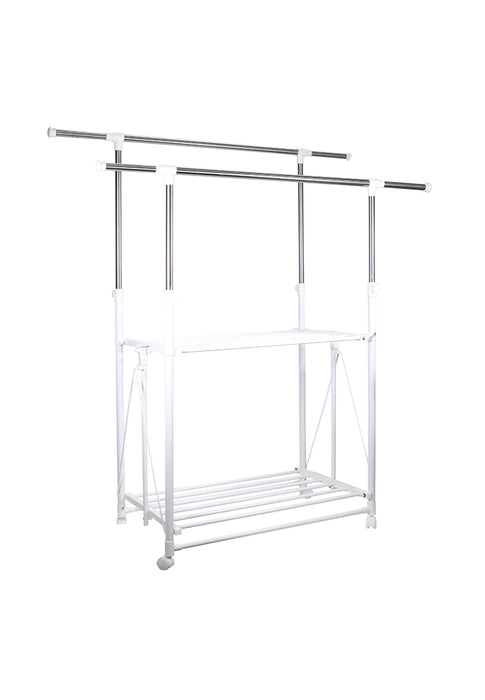 Adjustable Height Double Pole Drying Rack Home Gallery