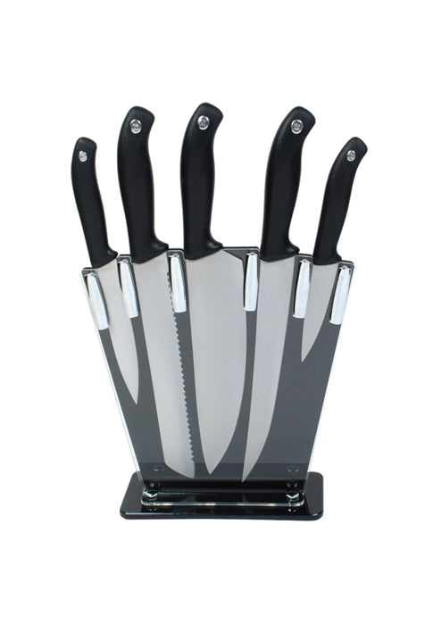 6 Pcs.Knife Set Acrylic Block