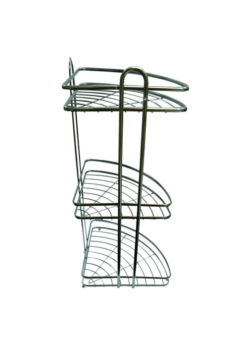 3-Layer Masflex Chrome Bathroom Corner Rack