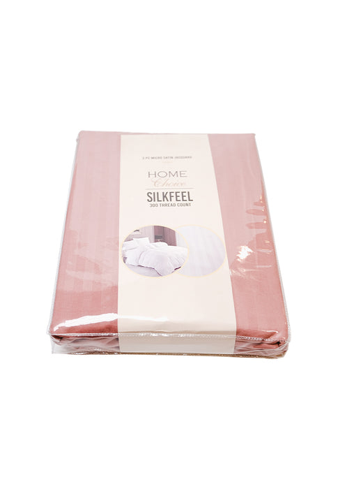 Jacquard Stripes Bedsheet Fitted Sheet - King with 1pc Flat Sheet and 2pc Pillow Case