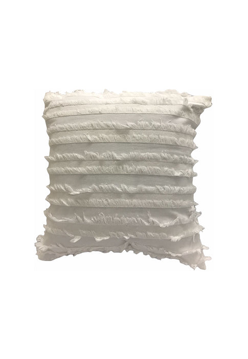 Cotton Throw Pillow Case with Horizontal Tassel