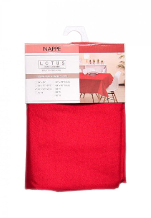 Lotus Home Collection Rectangular Table Cloth Nappe 52" x 70"