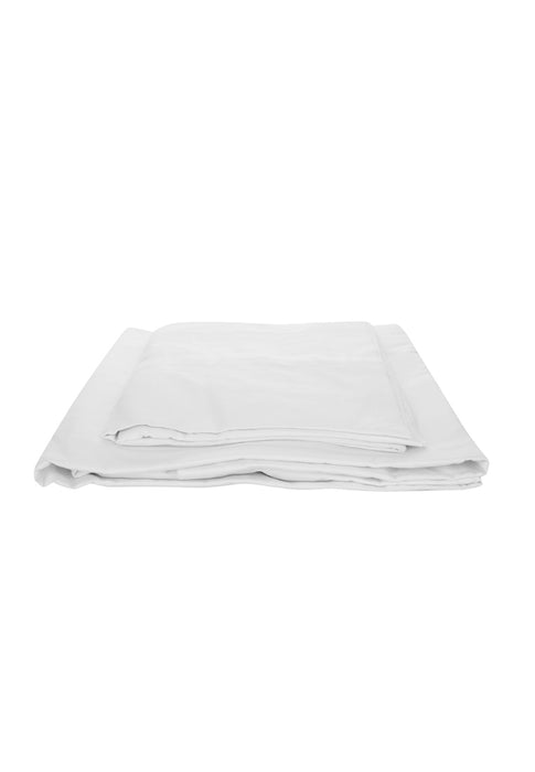 Plain White 3-Piece Bedding Set