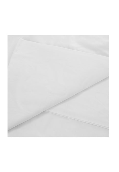 Plain White 3-Piece Bedding Set