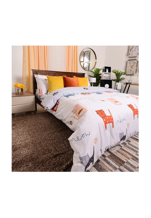 Meow Meow 4-Piece Bedding Set