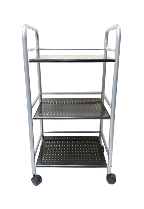 Keyway Trolley 3-Layer With Metal Frame And Shelving With Caster