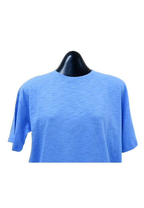 Landmark Round Neck Girls teens T-Shirt Cropped Boxy - Blue