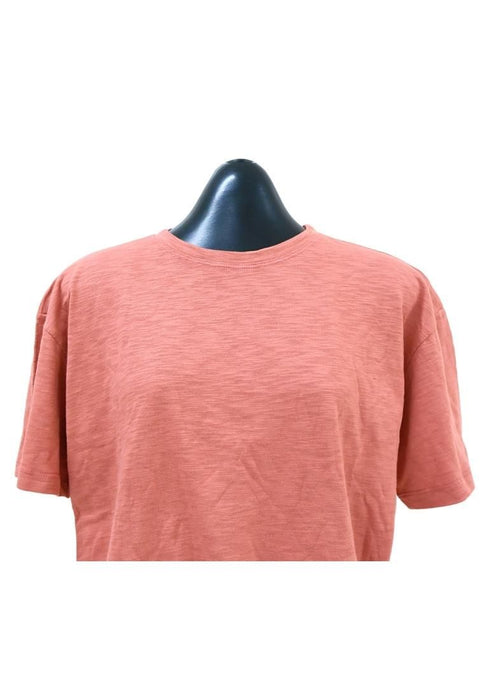 Landmark Round Neck Girls teens T-Shirt Cropped Boxy - Old Rose