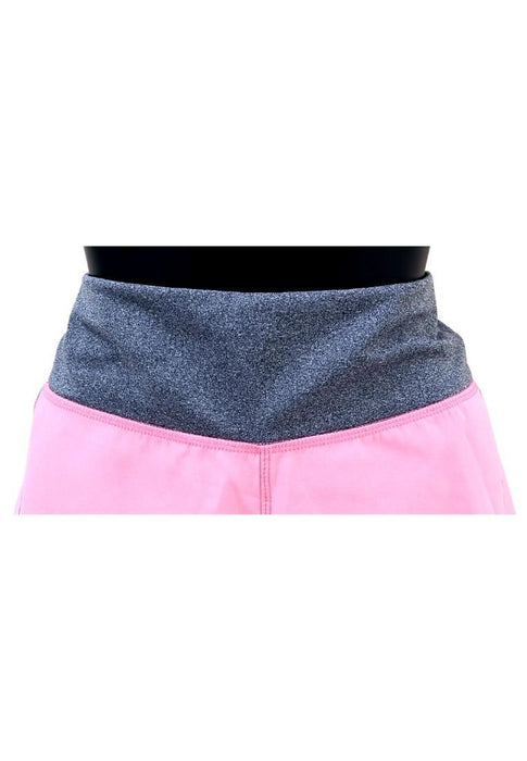 Landmark Girls Teens Dolphin Shorts - Carnation Pink- Acid Grey