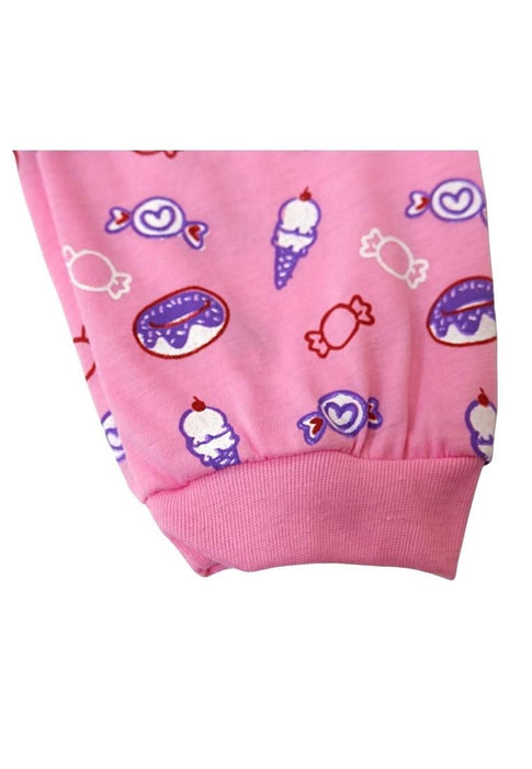 Landmark Pajama Pants Unicorn Pretty and Donut Candy - Dark Peach/Pink