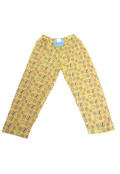 Landmark Pajama Pants Butterfly, Flower and Heart 2 in 1 - Yellow/Pomelo